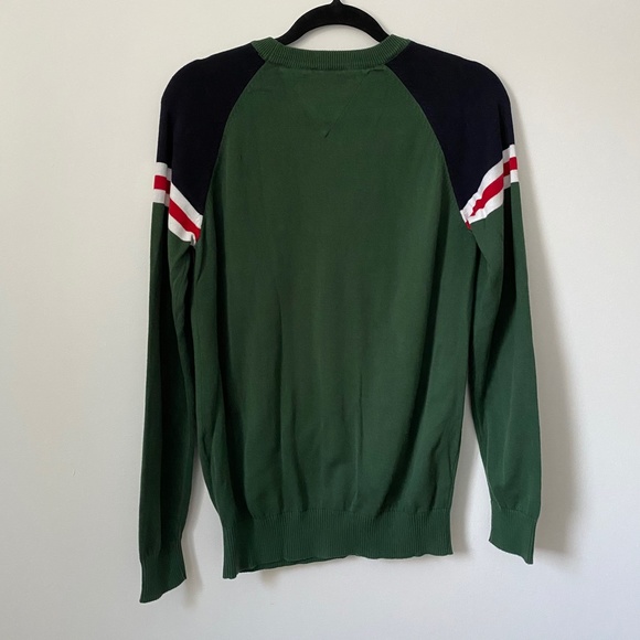 Tommy Hilfiger Green Crew Round Neck Sweater - Picture 4 of 5